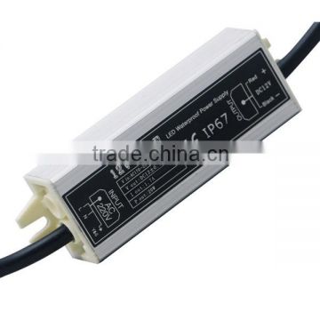 Outdoor Installation Waterproof IP67 AC TO DC 12V 20W Led Transformer With High Quality