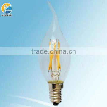 360 degree C35 candle 2w 3w 4W 6w E14 super bright led filament bulb led lighting COB-L3504N