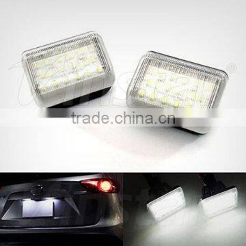 LED Number Plate Light for Mazda 6 03-08 / CX-5 13-14/ Cx-7 07-12 /Speed6 06-07 2014 CX-5 LED License Light for Mazda
