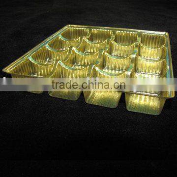 Gold chocholate tray