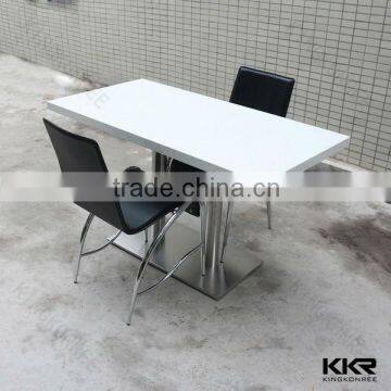 KKR artificial stone dining room tables and chairs,crystal dining table