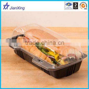 Disposable Plastic Clamshell Hot Dog Food Container Packaging