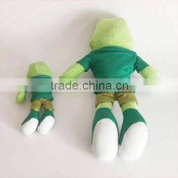 Attractive Design Stuffed Frog Toys for Valentine's Day, Green Frog Plush Toy photo-2