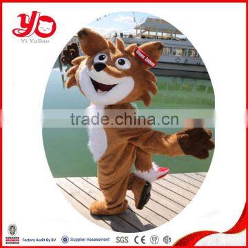 CE/ASTM standard custom adult Plush mascot costumes, fox animal costumes, plush big head animal costumes