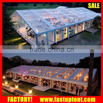 Luxury wedding transparent marquee event tent for 500 people