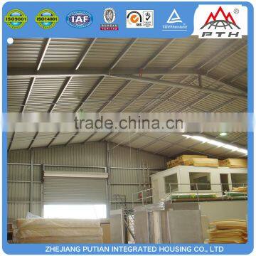 Manufacturer china Plywood floor steel structure warehouse