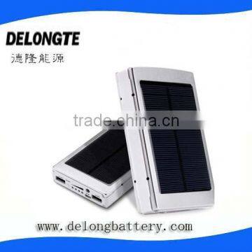 move power bank mobile power battery chargers 10000mah high capacity DUAL USB high quality solar panel