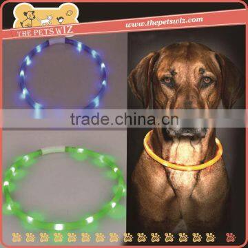 Skillful manufacture new products pets ,p0wg3 fashion led pet collars