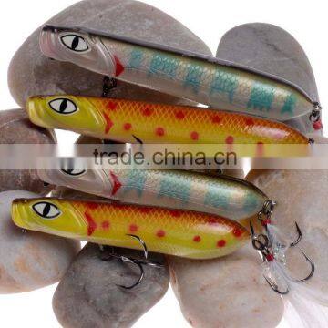 Wholesale Artificial popperMinnow lure High quality plastic fishing lure popper