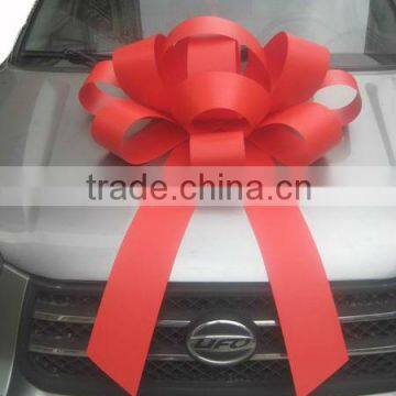 75cm Jumbo Indoor / Outdoor Magnetic Red Car Bow for Auto Show Decoration