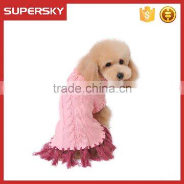 C596 Winter Tassels Unique Sweater Dog Soft Knit Sweater