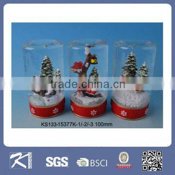 Kinsheng latest design Christmas glass canister shape polo set