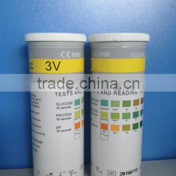 urine analysis system type urine reagent strip 3parameter with good quality and price