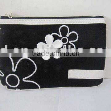 Canvas cosmetic bag