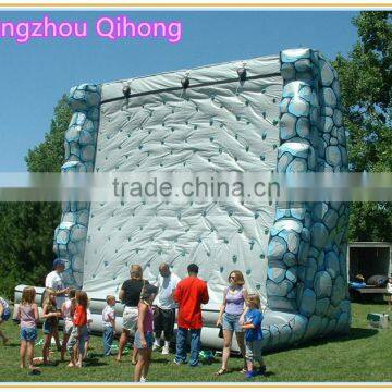 Outdoor giant inflatable rock climbing wall for children, used rock climbing wall, mobile rock climbing wall