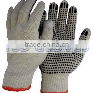 PVC dot cotton glove