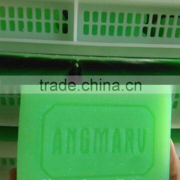 different color laundry soap and transparent soap