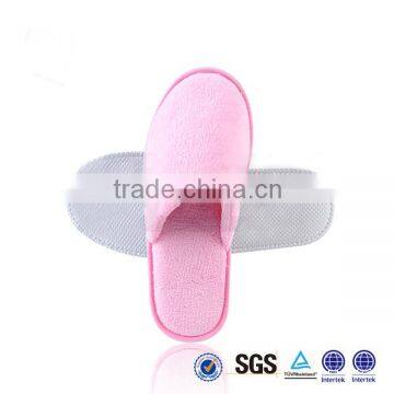 Lady pink velvet hotel slipper wholesale eva slipper