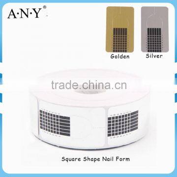 ANY Nail Art Salon Using Extension Nails Making 500PCS per Roll Square Acrylic Nail Form Paper