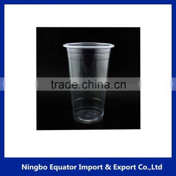China-made Clear Transparent Disposable PP PET Plastic Cup With Lid