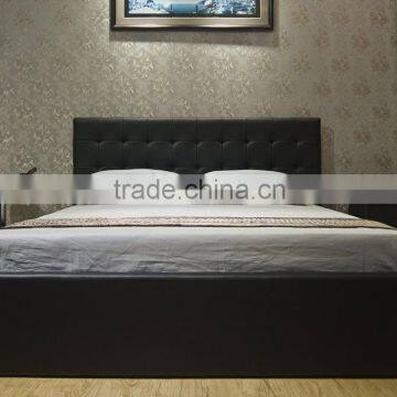 Eastern King Black Leatherette Storage Bed,Modern Leather Bed With Lift Storage MA001 photo-2