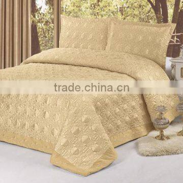 2015 Polyester/cotton jacquard embroidered bedspread