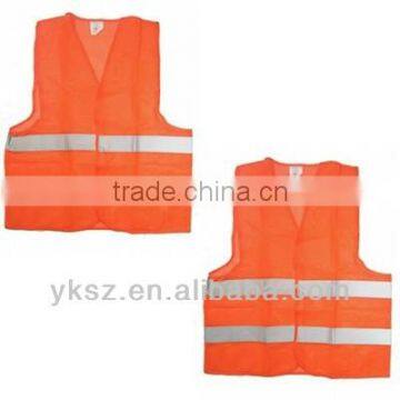 high visibility reflective safety vest with PVC reflective tape