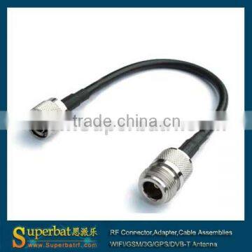 RF Pigtail N Female to RP-TNC male cable crimp connector