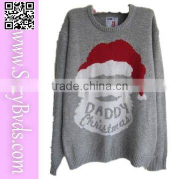 Wholesale adult santa claus pullover christmas sweater patterns