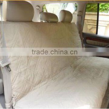 Deluxe Quilted and Padded Tan Car Back Seat With Two Flaps photo-2