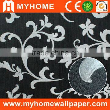 1.06m Width beautiful wall covering paper backed fabric wallpaper