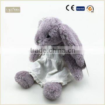 2016 New design Plush Rabbit toy with dress