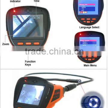 Hot sale borescope endoscope inspection camera with recording 99E with 3.5 inch color LCD Display