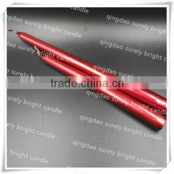 wholesale decorative long thin colored lacker taper candle