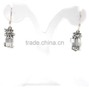 Plain Silver Plated 925 Sterling Silver Earrings for Women