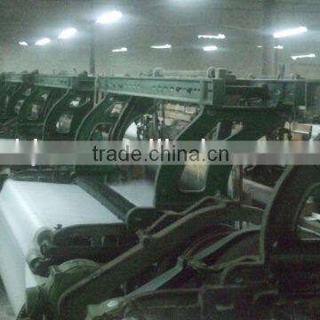 polyester cotton mixed woven fabrics weaved by shuttle looms