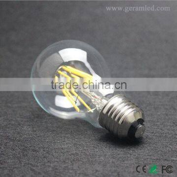 Super Bright A60 4W 360 degree led filament edison bulb