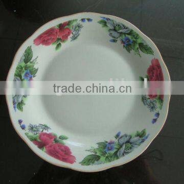 white ceramic plate,HOTprice ,very cheap.