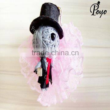 Cute Handmade Voodoo Doll Bag Pendant photo-3