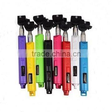 Hot Wireless Selfie Stick Handheld Monopod +Clip Holder+Bluetooth Shutter Remote Controller for iPhone Samsung Extendable Selfie