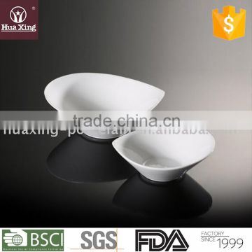 H6797 customized shape factory 7 9 11 inch porcelain snack bowl