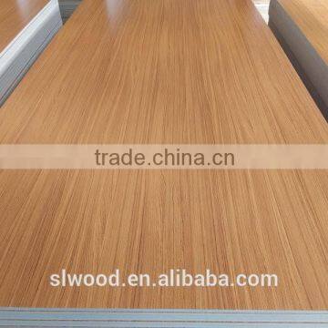 2014 hot sale wood grain color melamine laminated particle board