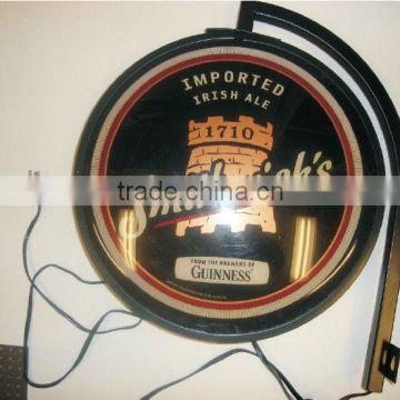 beer moulding light box , Round bar sign,3D acrylic moulding signage