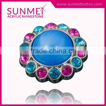 Made in Taiwan Products Button Earring Rhinestone