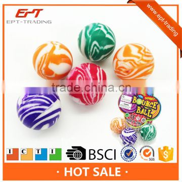 38mm colorful rubber elastic bouncing ball toy