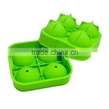 Novelty Food grade Premium Silicone 4*6.5 cm ball capacity ice Ball Mold