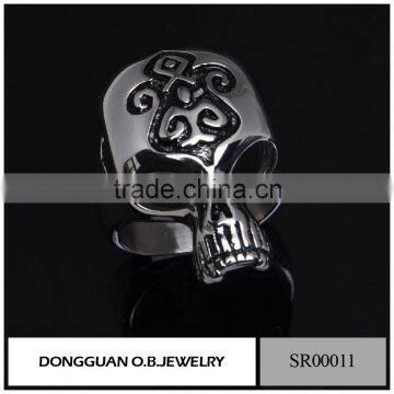 Wholesale Fashion Men's Skull Ring/Men Ring Model/Silver Ring Design For Men