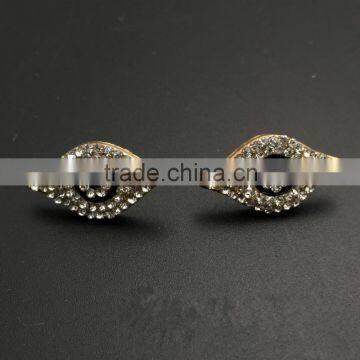double color fabric lapel flower pin for wedding LAP082