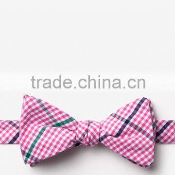 2016 Latest Plaid Pattern Cotton Necktie and Pocket Square on Sale photo-5