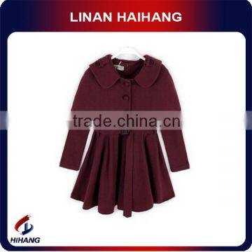 Woolen woven girls cute with skirt